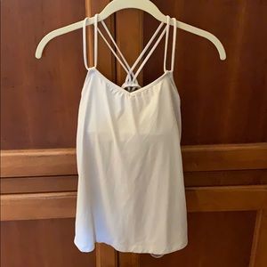 Lululemon size 4 top with building in shelf bra